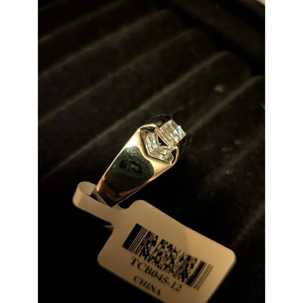 Tycoon For Bella Luce® Baguette Platineve Mens Ring Size 12 JTV